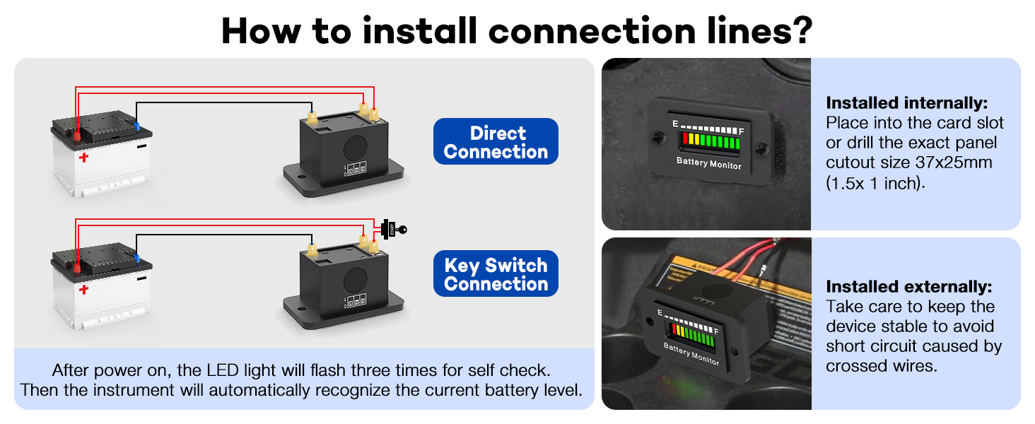 36 volt golf cart battery meter