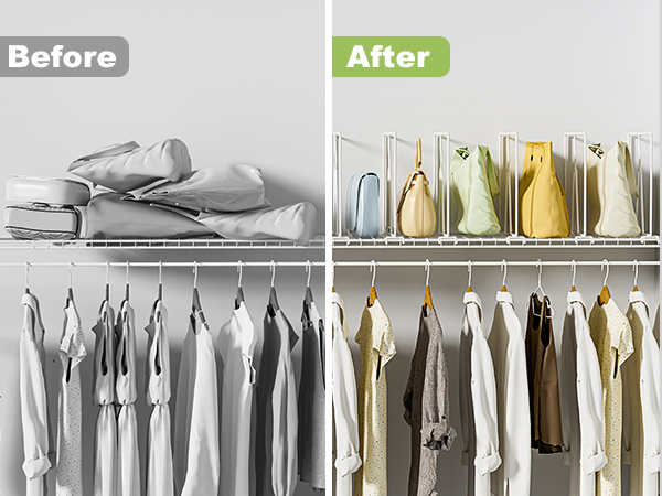 wire shelf divider