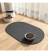 Absorbent Pet Feeding Mat-Dog Mat for Food and Water Bowl, Quick Dry Dog Water Mat, Dog Accessori...