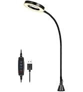 LED 3X Magnifier, Flexible Gooseneck Magnifier Lamp Strong Magnet Base, Can Be Positioned to Hold...