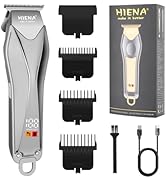 HIENA PRO Electric Professional Hair Trimmer for Men, USB Rechargeable T-Shaped Blade Beard Trimm...