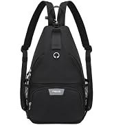MOSISO Sling Backpack Travel Hiking Daypack, Crossbody Convertible Sling Bag with Front Pocket On...