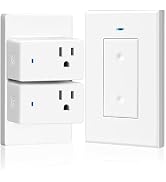 WILAWELS Remote Control Outlet Wireless Light Switch, Removable Remote Outlet Switch Kit for Lamp...