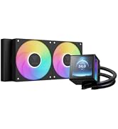 GAMDIAS CHIONE P5 240mm AIO CPU Liquid Cooler, Rotatable Magnetic 3.4 IPS LCD Screen Display, Ful...