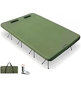 Freein Inflatable Camping Cot with Detachable Legs, 7 PSI Adjustable Firmness, 50CM Elevated Slee...