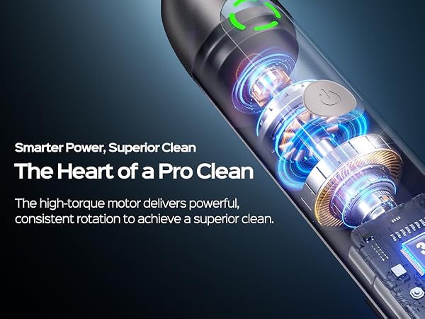 COSLUS C60 Rechargeable Rotating Electric Toothbrush for Adults Deep Clean