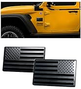 VAGURFO 1 Pair American Flag Metal Car Sticker,Universal Car Stickers Metal American Flag Emblem ...