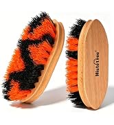 Histotree Orange Black Stiff Dandy Brush Horse Brush for Grooming and Cleaning 5.51in/14cm