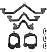 SELEWARE LAT Pull Down Bars Cable Machine Attachment Heavy Duty Steel Tubing Structure Home Gym W...