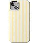 Casely iPhone 15 Case | Yellow Stripes | Sunday Best | Compatible with MagSafe | Bold Protective ...