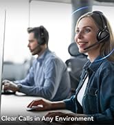 Wireless Headset with Mic for Work,