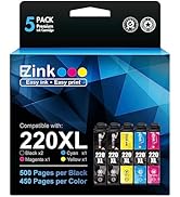 E-Z Ink Remanufactured Ink Cartridge Replacement for Epson 220 XL 220XL T220XL to use with WF-276...
