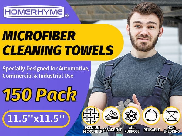 Ultra Absorbent Towels Weave Grime & Liquid for Streak-Free Mirror Shine - Car Washing Cloth