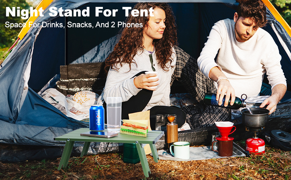 Small Aluminum Folding Table, Fold Up Beach Table