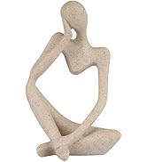 Trycooling The Thinker Statue Abstract Sculpture Resin Statues for Home Decor Modern Home Office ...