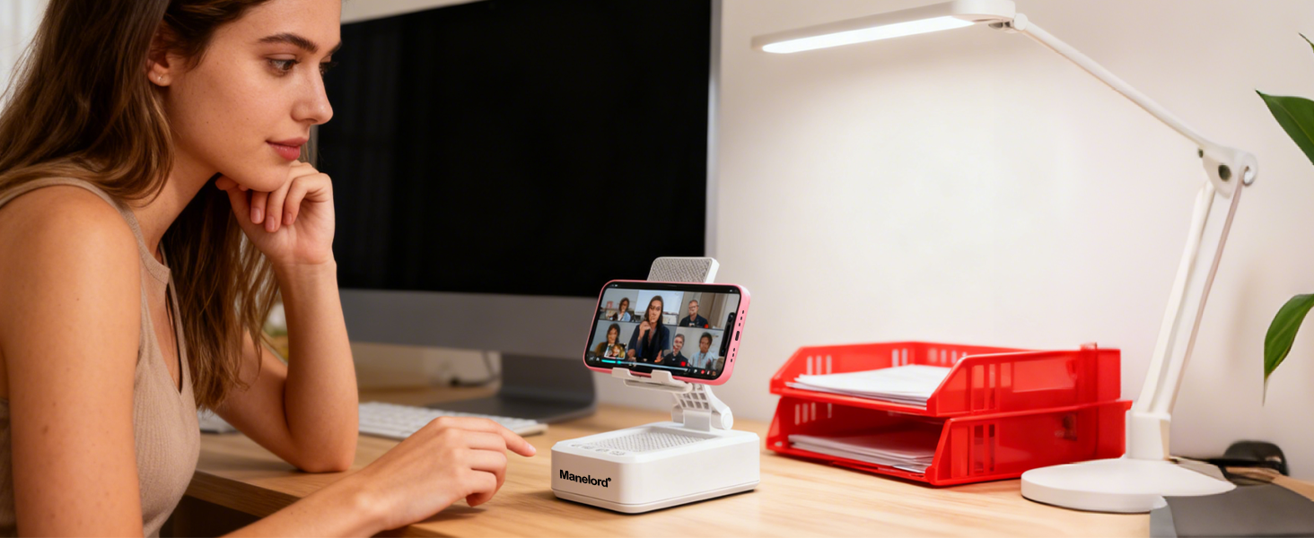Cell Phone Stand with Wireless Bluetooth Speaker