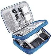 Electronic Bag Travel Cable Accessories Bag Waterproof Double Layer Electronics Organizer Portabl...