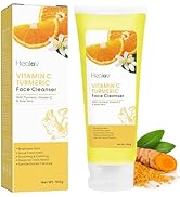 Turmeric Face Wash – Skin Brightening Turmeric Liquid Soap for Discoloration – Natural Anti Aging...