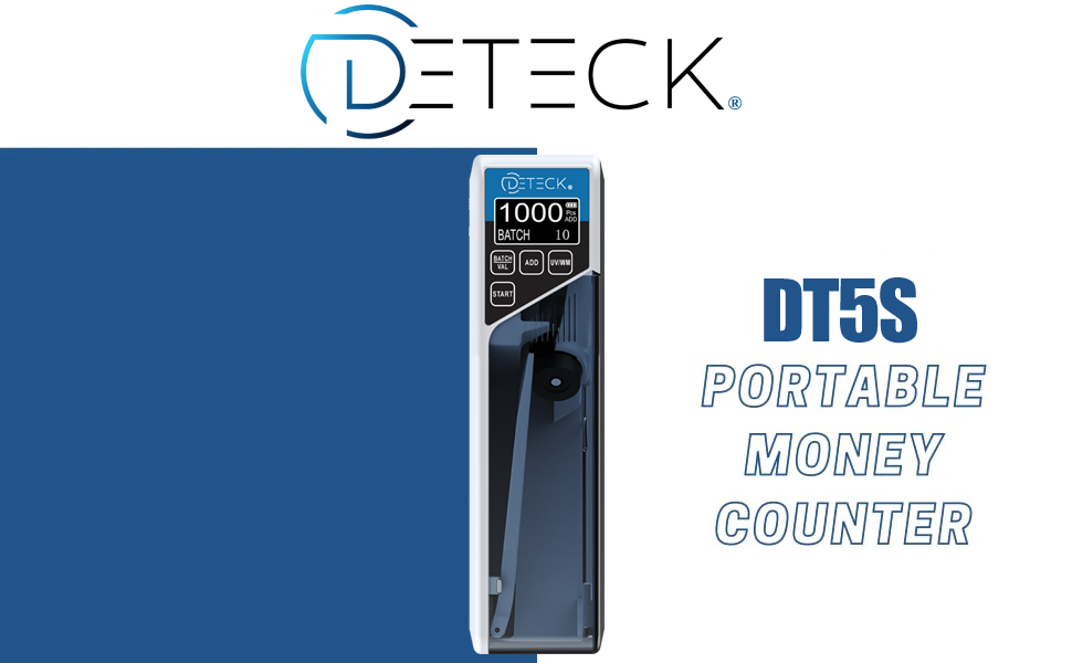 Thin portable money counter
