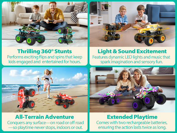 remote control monster truck cyan