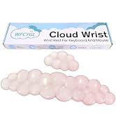 Gel Cloud Wrist Rest for Keyboard and Mouse Gradient Light Pink Clear Keyboard Wrist Rest Transpa...