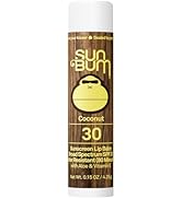 Sun Bum SPF 30 Sunscreen Coconut Lip Balm - Moisturizing Aloe Vera and Vitamin E - Vegan and Crue...