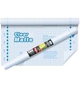 Chell Matte Clear Contact Paper Roll for Books, Crafts and Countertops, Self Adhesive Book Cover,...