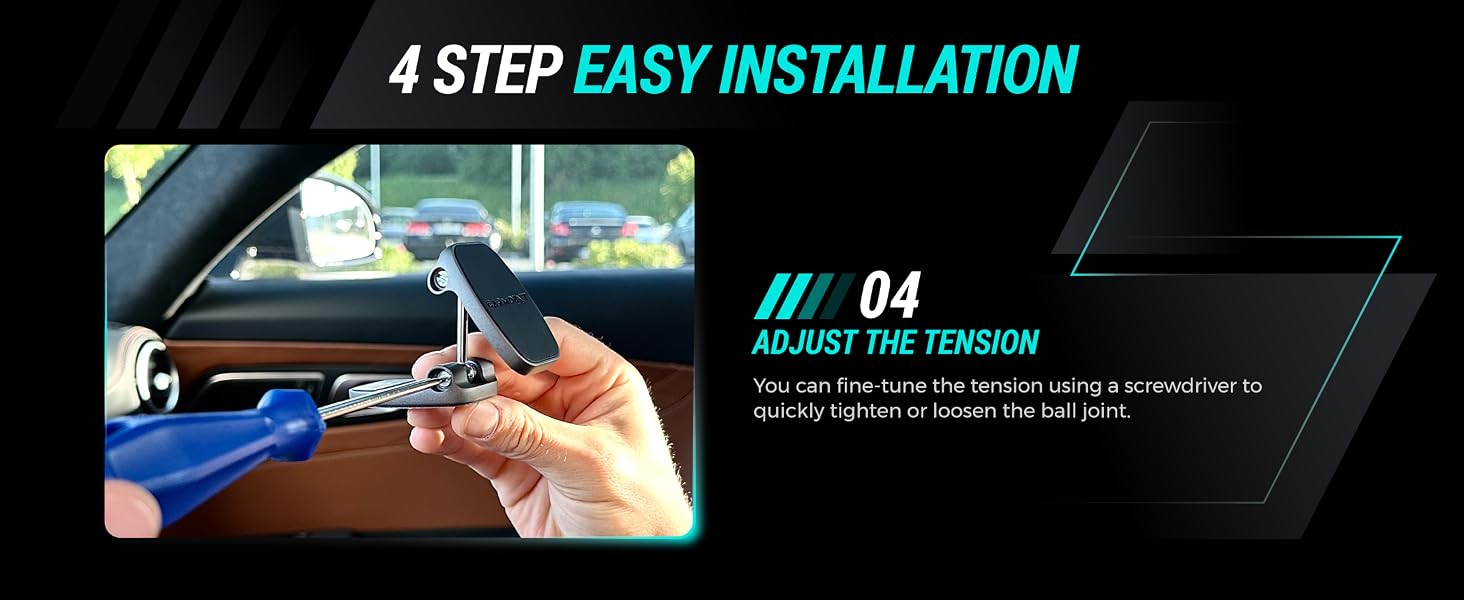 Carmount car phone dashboard holder mount iphone samsung android magnetic strong accessories