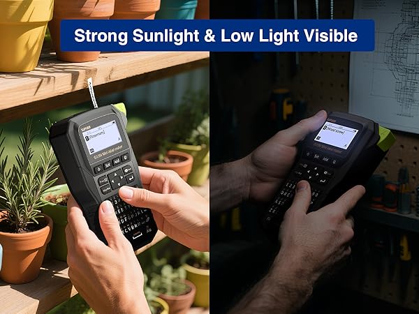Strong Sunlight & Low Light Visible