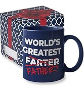 World's Greatest Farter Funny Fathers Day Coffee Mug | Best Farter Ever Coffee Cup - Funny Father...