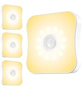 Bestendony Motion Sensor Lights Indoor Rechargeable Stair Lights Night Lights Wireless Stick-On H...