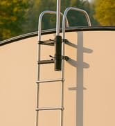 Aluminum RV Ladder Flagpole Holder