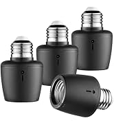 SURAIELEC Light Sensor Socket, Dusk to Dawn Sensor, E26 E27 Light Bulb Socket Adapter, Automatic ...