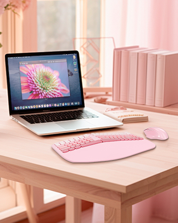 Ergonomic Wireless Keyboard and Mouse