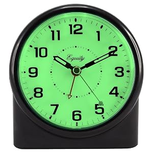 Equity, lacrosse, la crosse, analog alarm, backlight, night glow, lighted alarm, soft glow, quartz