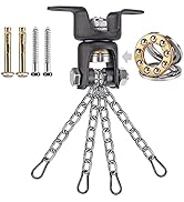 BeneLabel Heavy Duty Boxing Punching Bag Chain, 800 LB Capacity, 360° Rotation Wood Beam Holder w...