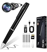 FANGJIE 1080P Mini Hidden Camera,HD Camera Pen – Nanny Cam Mini Security Cameras,Long Battery Lif...