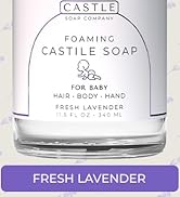 Castle Soap Company Foaming Baby Castile Soap | Gentle Cleanser for Delicate Skin | Nourishing Co...