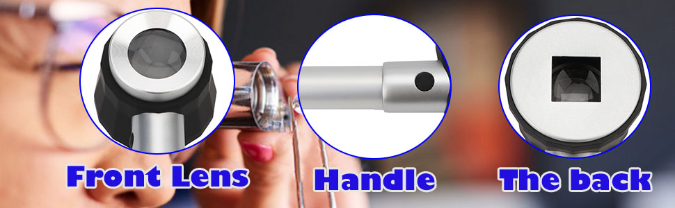 Handheld 10X Magnifier
