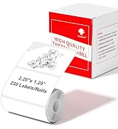 Phomemo Thermal Sticker Label Paper 230 Labels/Roll Compatible with M220, M200, M221 Label Printe...