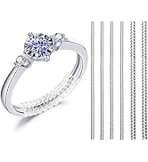Eiito Invisible Ring Sizer Adjusters & Guards for Loose Rings, Clip-Type Ring Spacers for Thin an...