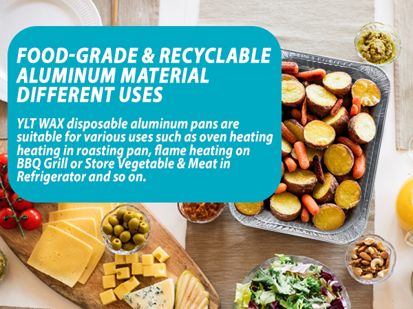 aluminum pans with lids for food