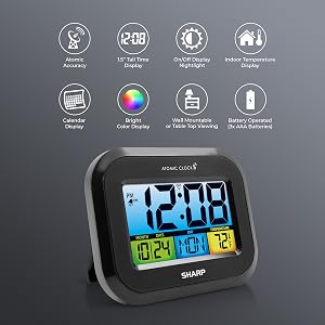 Atomic wall clock office school kitchen den garage