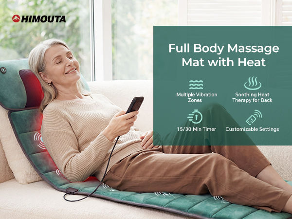 HIMOUTA Full Body Massage Mat with Heat