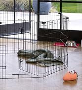 Basics Foldable Metal Octagonal, Square, Rectangle Exercise Pet Playpen for Dogs