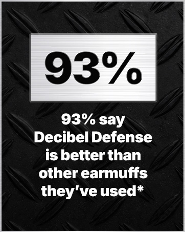 decibel defense shooting ear protection noise reduction noise cancelling ear muffs gun range