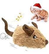 Gigwi Interactive Cat Toys for Indoor Cats, Cat Mouse Toys with Electronic Realistic Squeaky Soun...