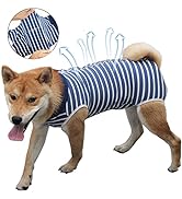 Coppthinktu Dog Recovery Suit Female for Abdominal Wounds, Breathable Dog Surgery Recovery Suit f...