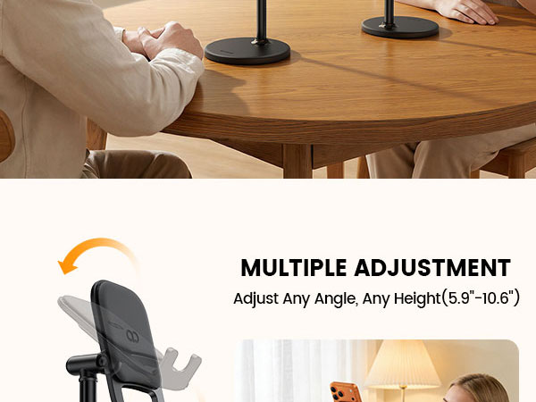 vertical phone stand cell phone stand holder for desk iphone 17 16 15 14 13 pro max air video