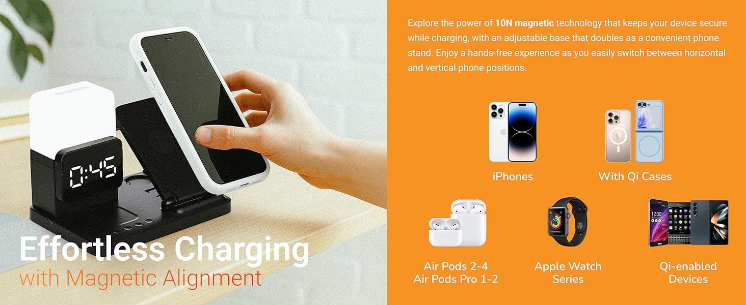Effortless charging with magnetic alignment